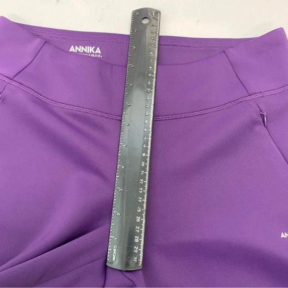 Annika CB Pants Woman Small Purple Dry Tech UPF 50 Pull On Pockets Golf Travel - Picture 13 of 14